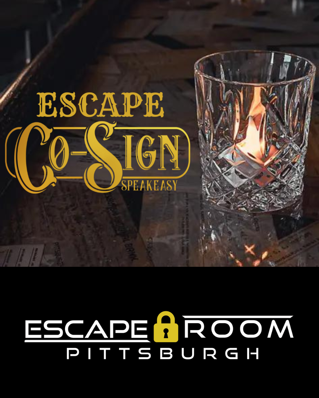Book Escape Co-Sign Speakeasy Now!