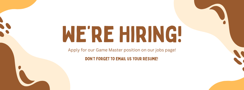 We're Hiring Game Masters!