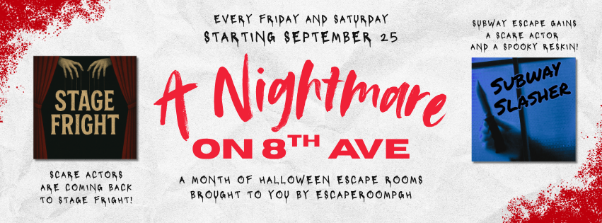 Halloween Escape Rooms - Starting September 25
